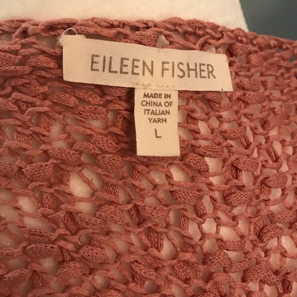 Coral Eileen Fisher Knit Sweater Tank Size Large - Picture 3 of 3
